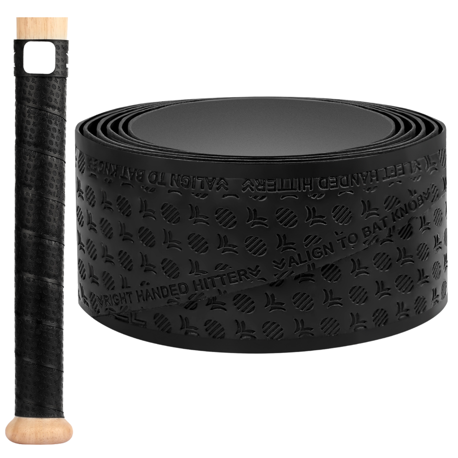 Waycel Black Baseball Bat Grip Tape in all black design