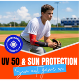 Waycel Cherry Bomb Arm Sleeve UV 50 sun protection graphic for baseball