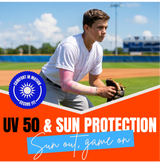 Waycel Strawberry Arm Sleeve UV 50 sun protection graphic for baseball