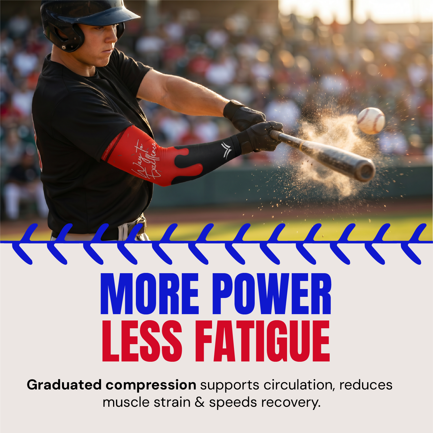 Waycel Cherry Bomb Arm Sleeve compression support for power and less fatigue