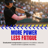 Waycel Strawberry Arm Sleeve compression support for power and less fatigue