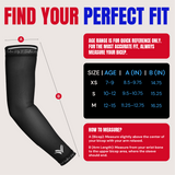 Waycel Black Arm Sleeve available in multiple sizes for youth sports