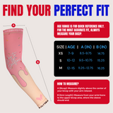 Waycel Strawberry Arm Sleeve size chart and perfect fit guide