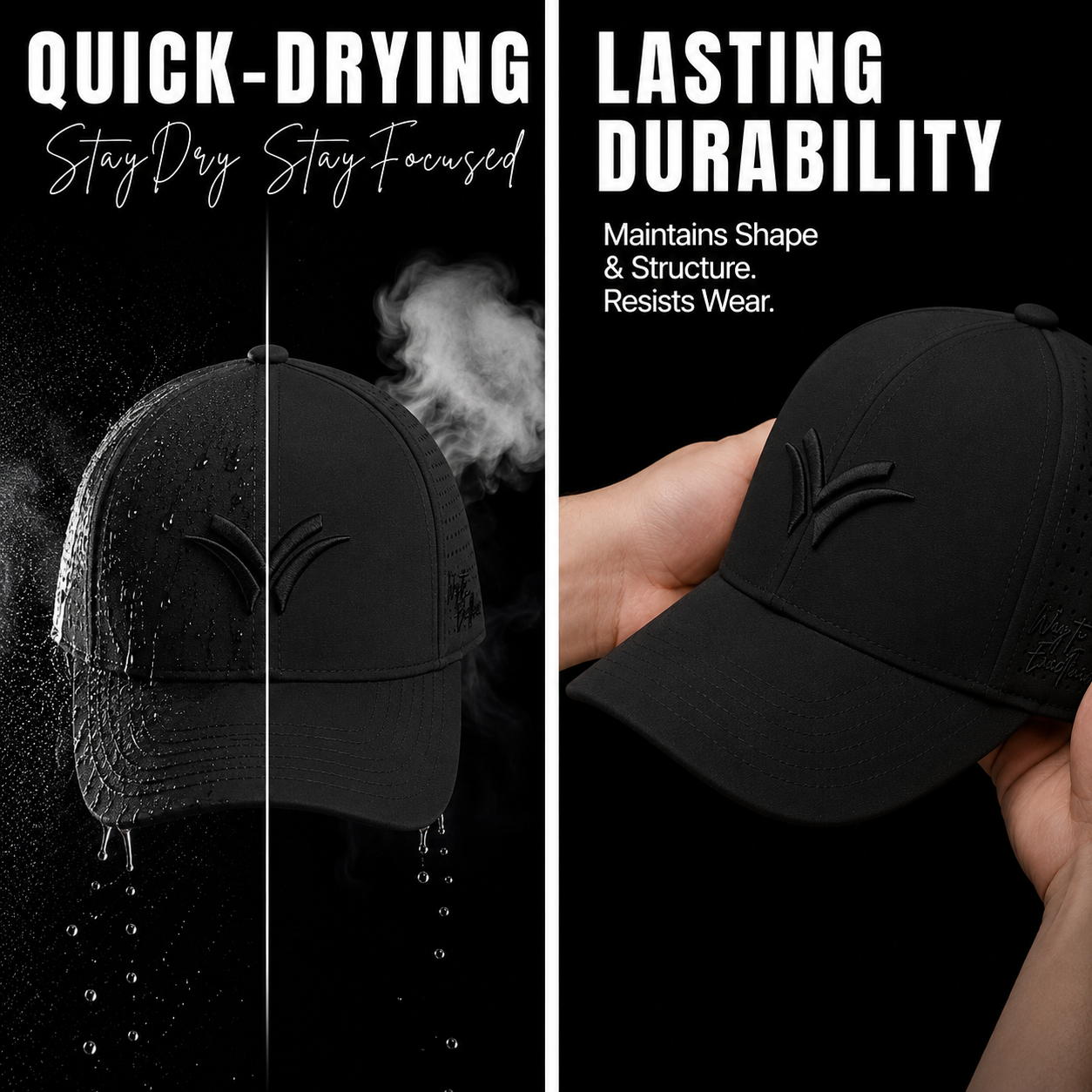 Airflow Black Cap